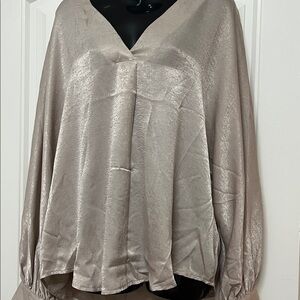 Glam Shimmering Beige Top